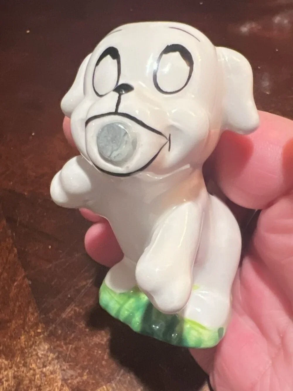 Vintage Betty Boop and Pudgy Kissing Ceramic Salt and Pepper Shaker Set